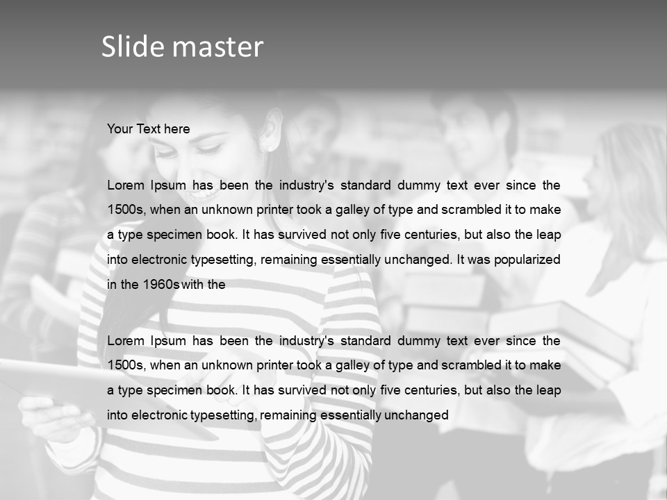 Reading Simple Ereader PowerPoint Template