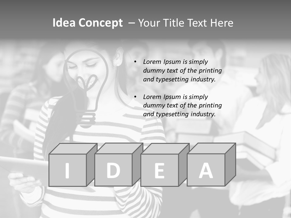 Reading Simple Ereader PowerPoint Template