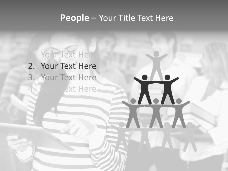Reading Simple Ereader PowerPoint Template