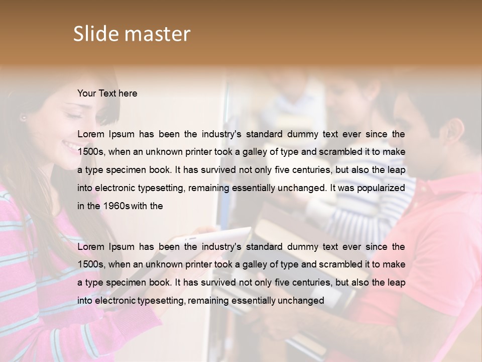 Technology Reader Young PowerPoint Template