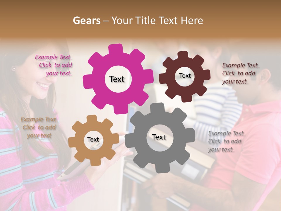 Technology Reader Young PowerPoint Template