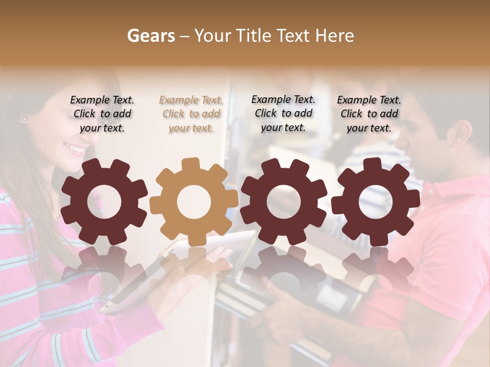 Technology Reader Young PowerPoint Template