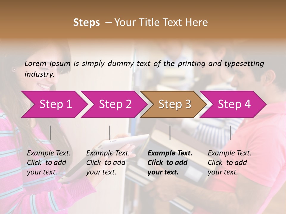 Technology Reader Young PowerPoint Template