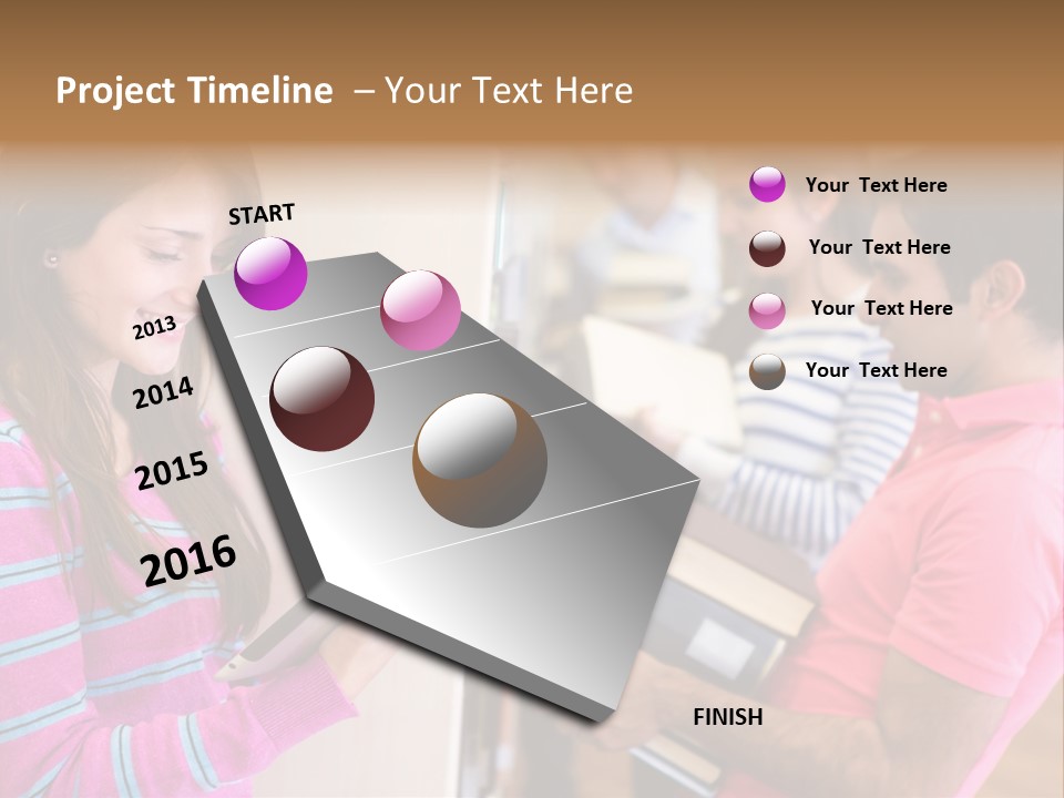 Technology Reader Young PowerPoint Template