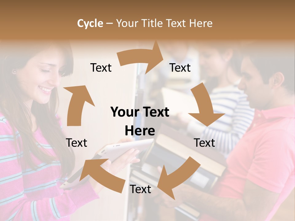 Technology Reader Young PowerPoint Template