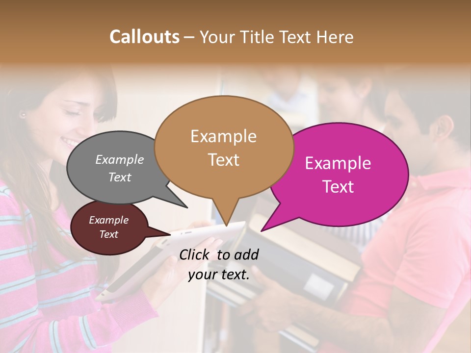 Technology Reader Young PowerPoint Template