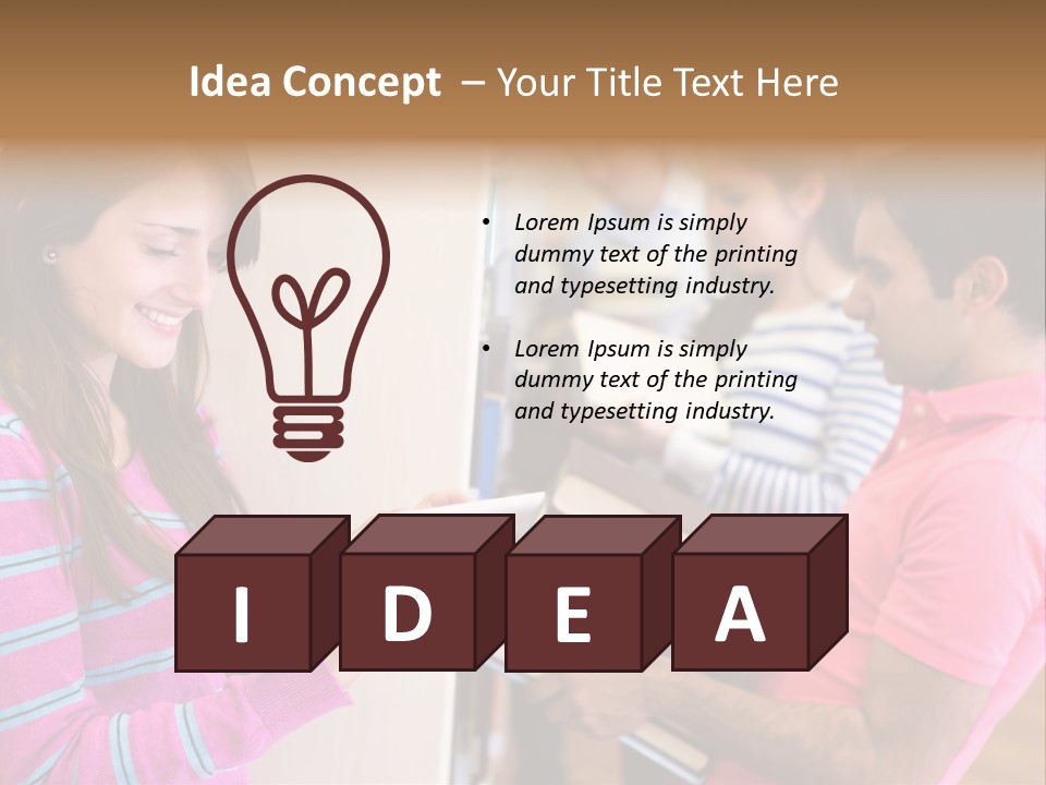 Technology Reader Young PowerPoint Template