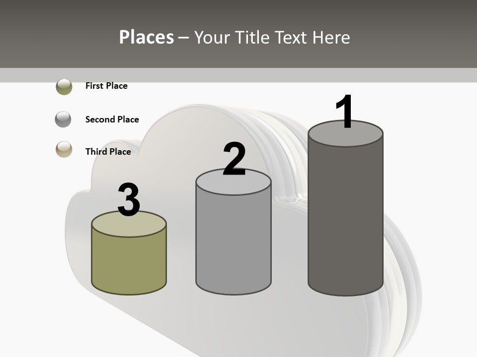 White Tech Data PowerPoint Template