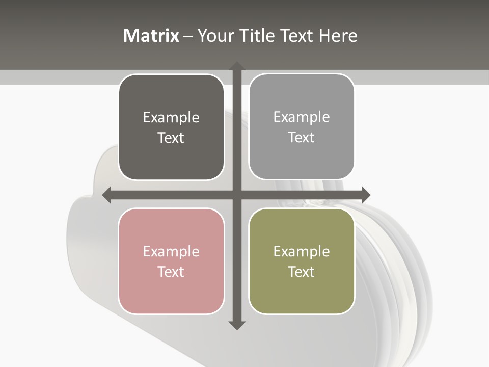 White Tech Data PowerPoint Template