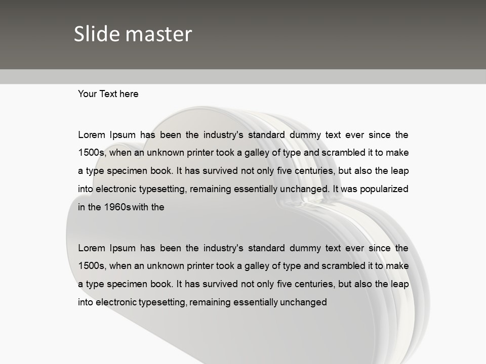 White Tech Data PowerPoint Template