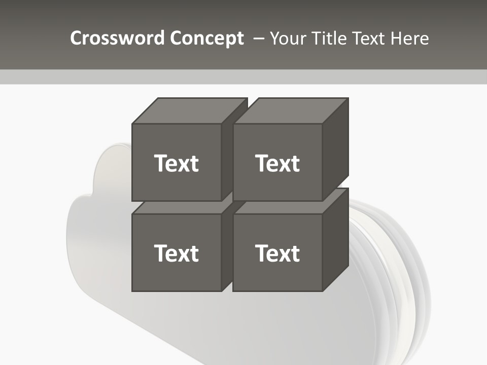 White Tech Data PowerPoint Template