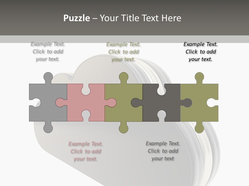 White Tech Data PowerPoint Template