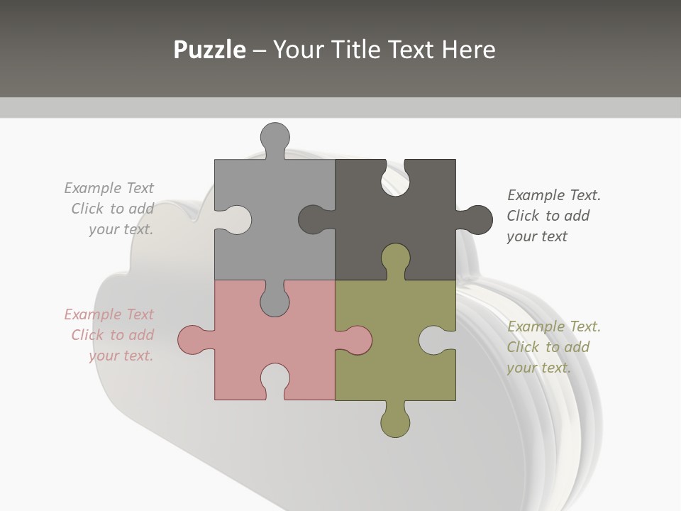 White Tech Data PowerPoint Template