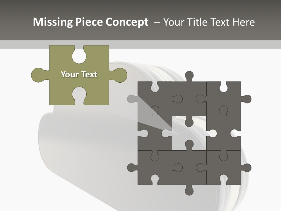 White Tech Data PowerPoint Template