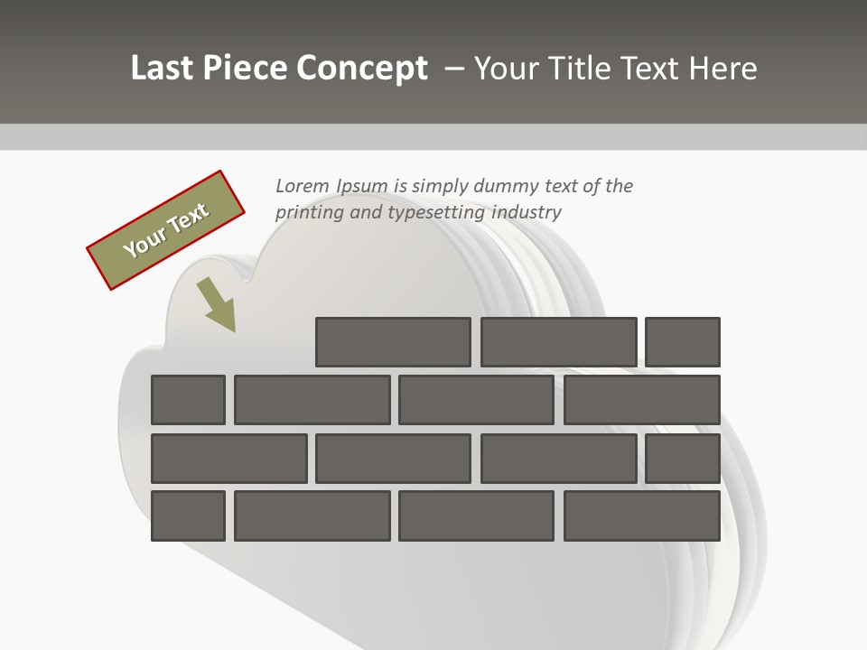 White Tech Data PowerPoint Template