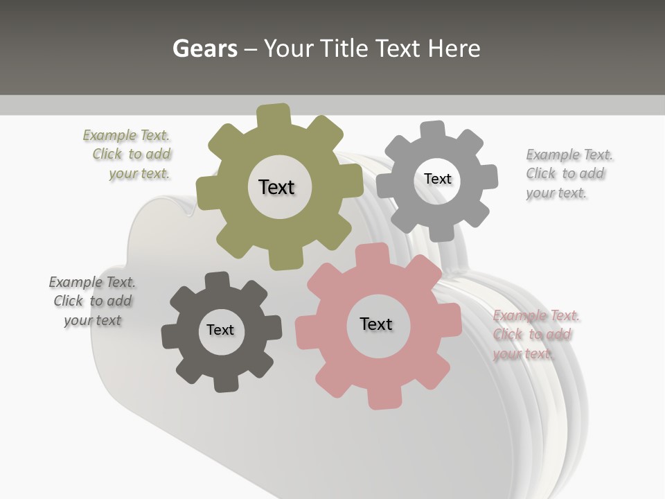 White Tech Data PowerPoint Template