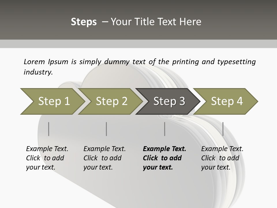 White Tech Data PowerPoint Template