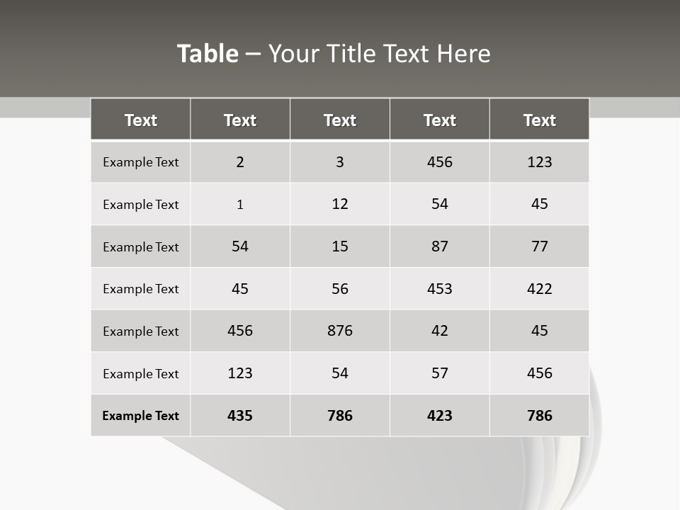 White Tech Data PowerPoint Template