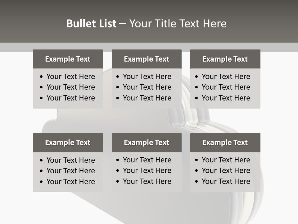 White Tech Data PowerPoint Template