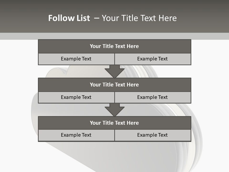 White Tech Data PowerPoint Template