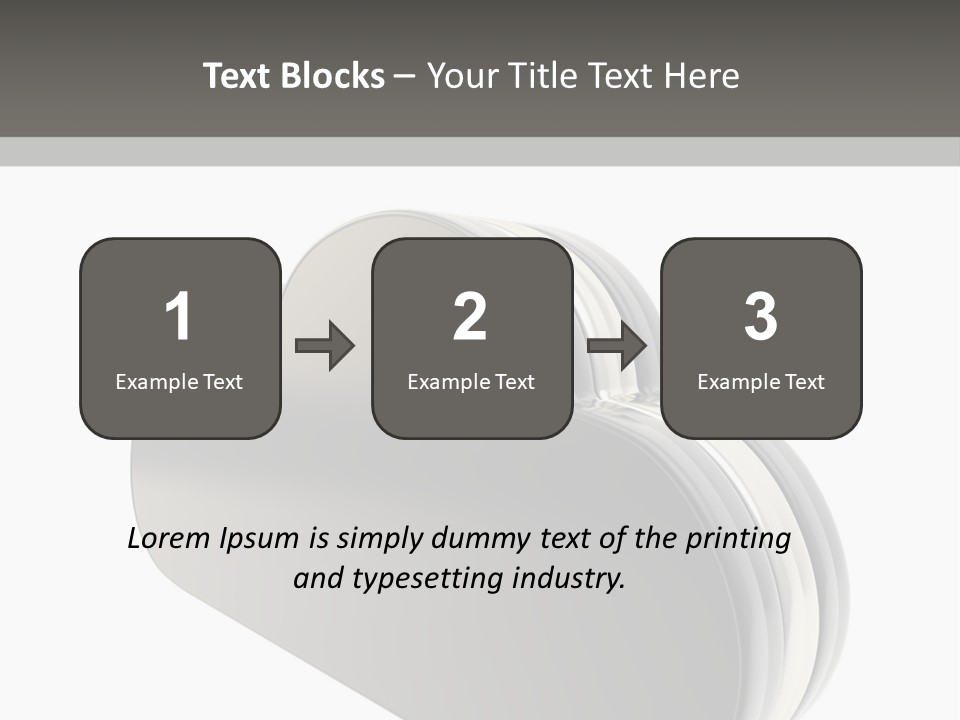 White Tech Data PowerPoint Template