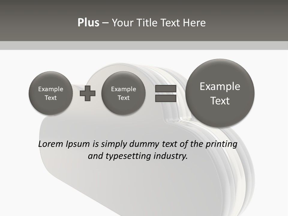 White Tech Data PowerPoint Template