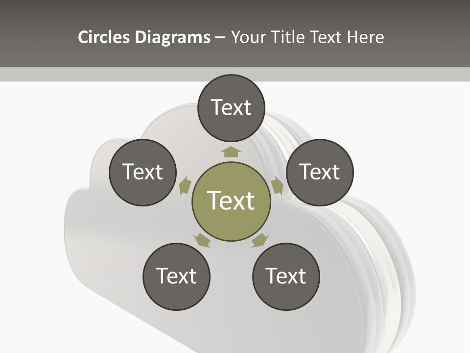 White Tech Data PowerPoint Template