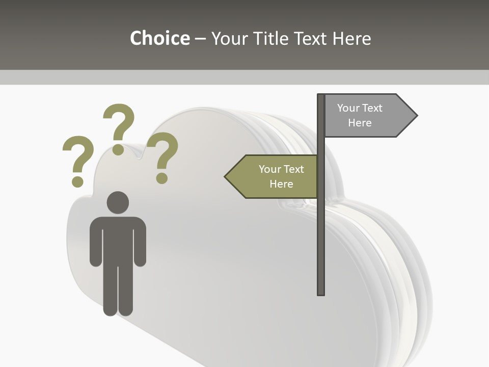 White Tech Data PowerPoint Template