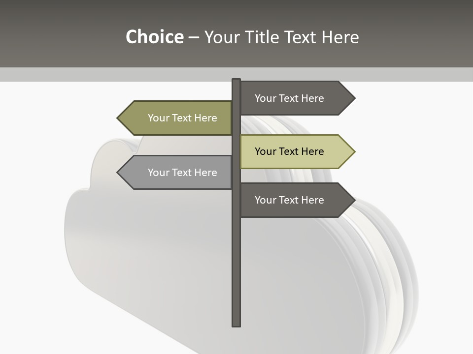 White Tech Data PowerPoint Template