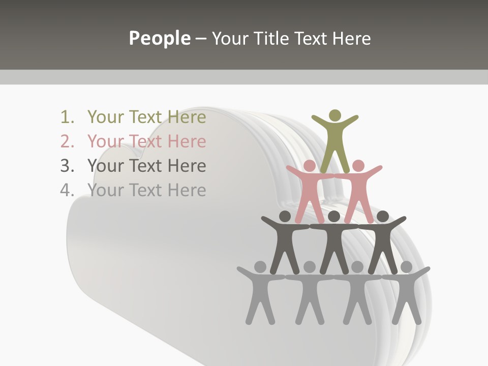 White Tech Data PowerPoint Template