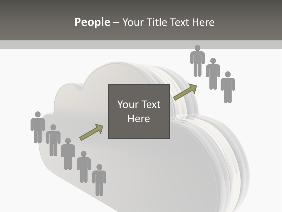 White Tech Data PowerPoint Template
