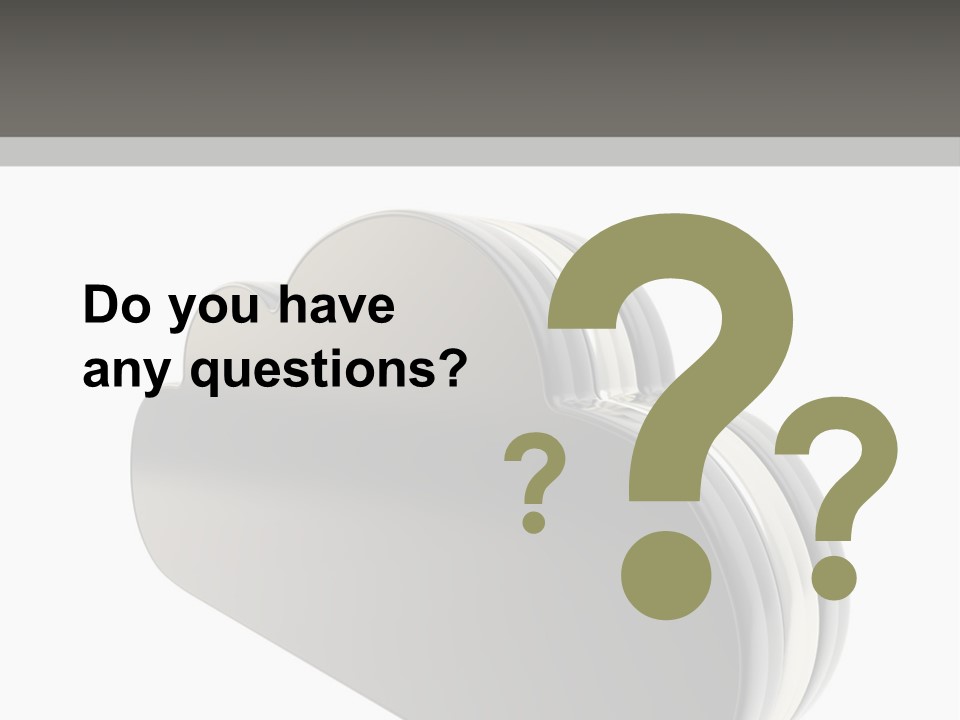 White Tech Data PowerPoint Template