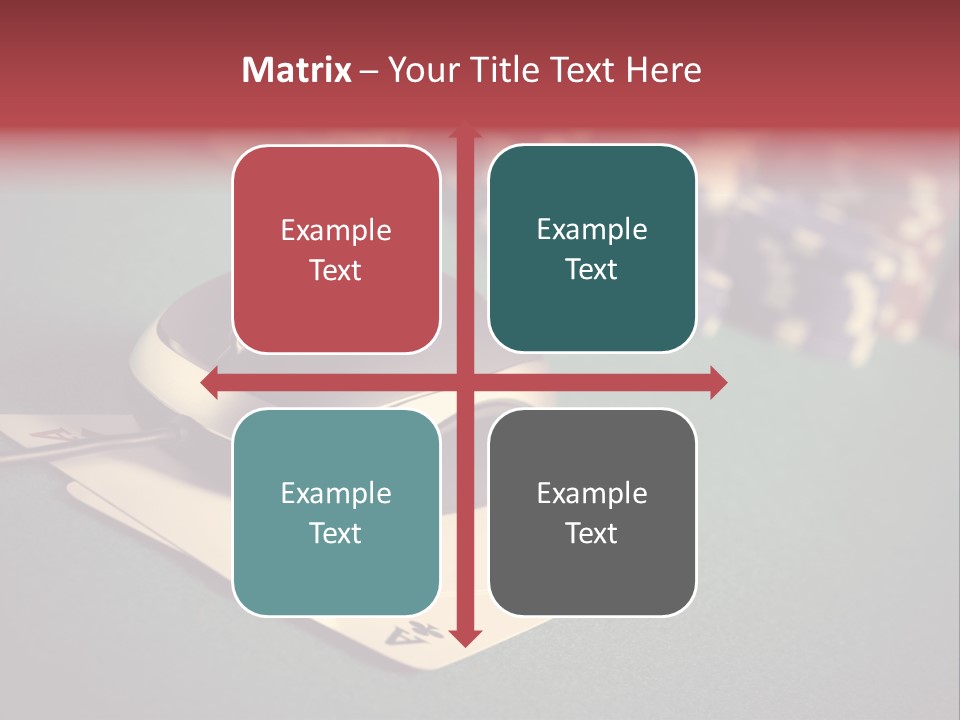 A Computer Mouse Sitting On Top Of A Pile Of Cards PowerPoint Template