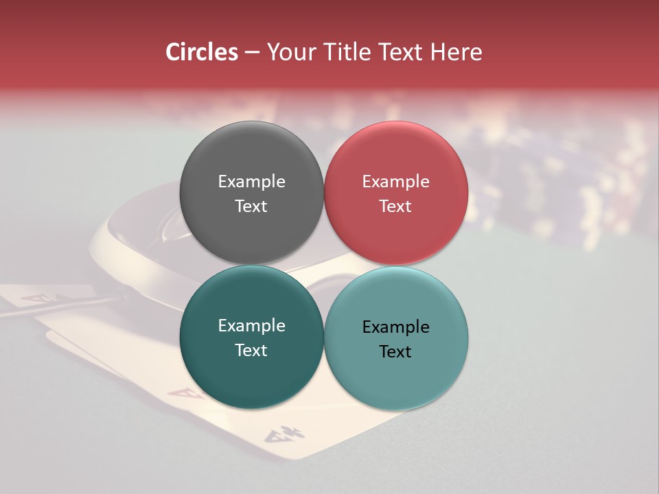 A Computer Mouse Sitting On Top Of A Pile Of Cards PowerPoint Template