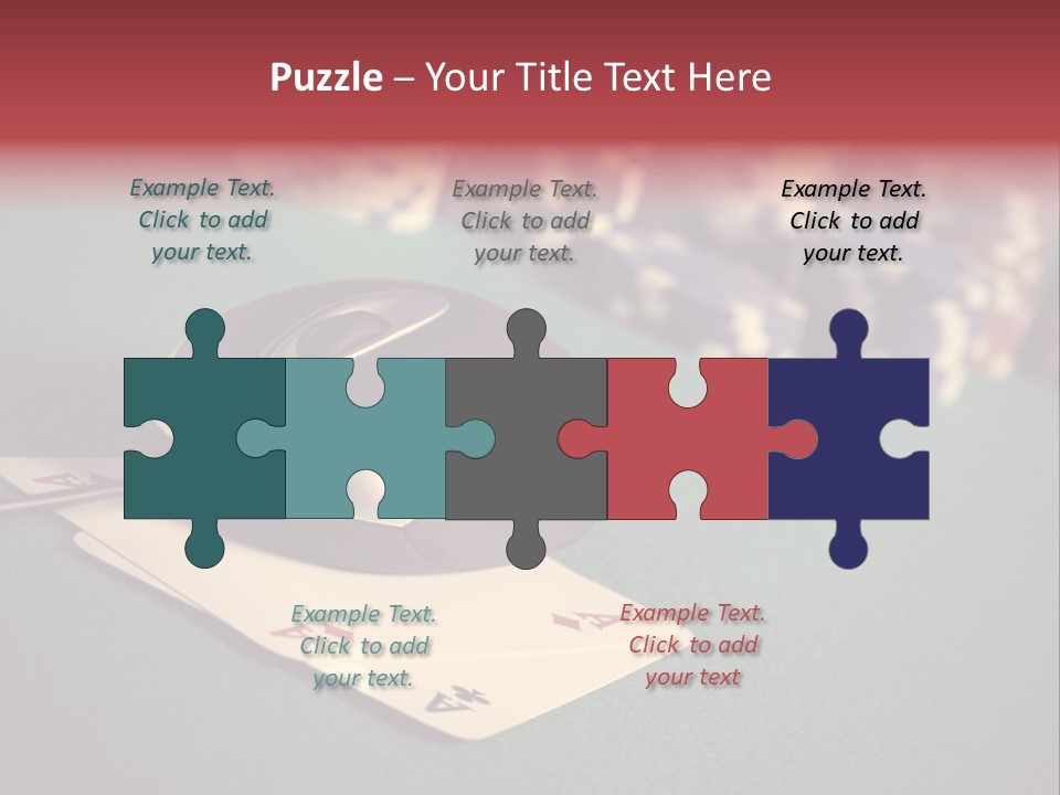 A Computer Mouse Sitting On Top Of A Pile Of Cards PowerPoint Template