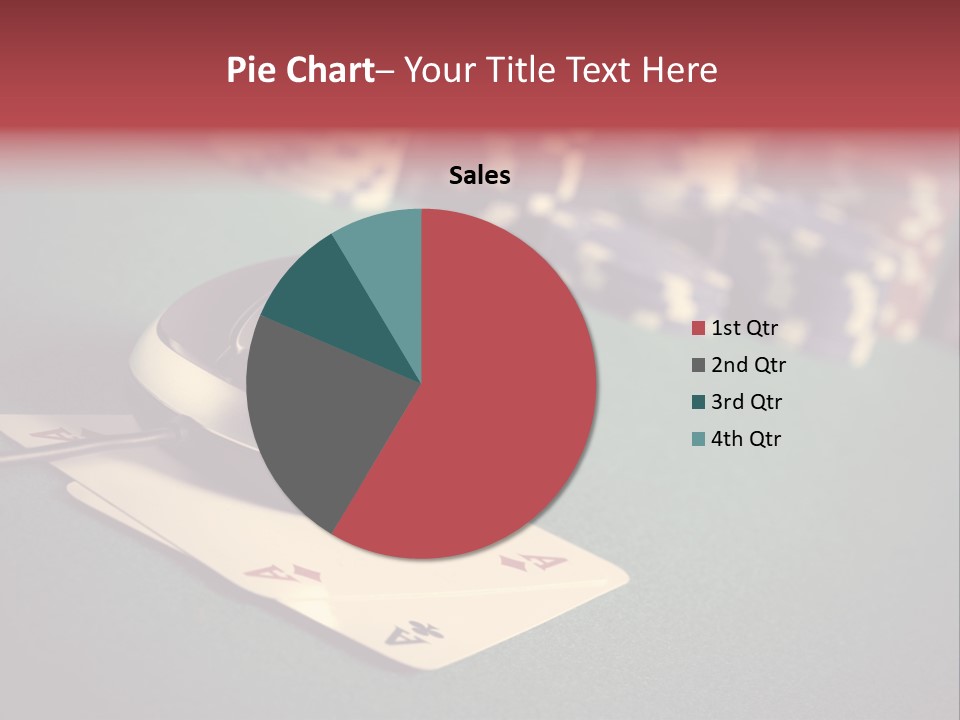 A Computer Mouse Sitting On Top Of A Pile Of Cards PowerPoint Template