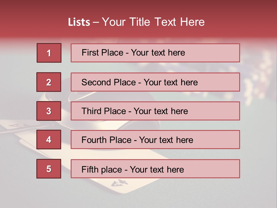 A Computer Mouse Sitting On Top Of A Pile Of Cards PowerPoint Template