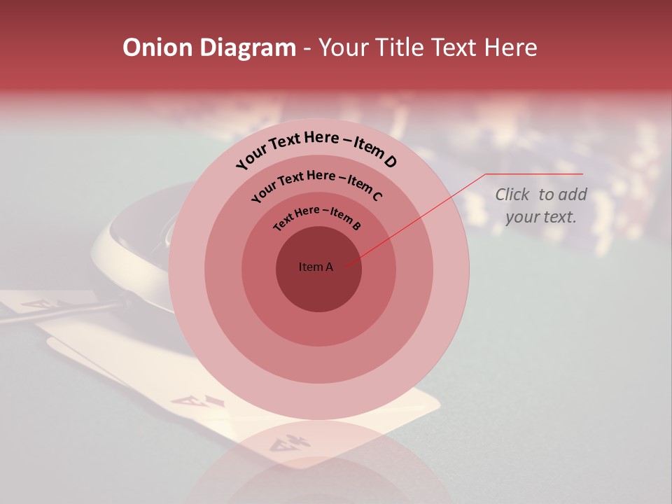 A Computer Mouse Sitting On Top Of A Pile Of Cards PowerPoint Template