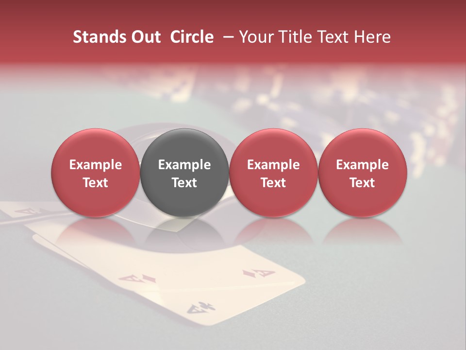 A Computer Mouse Sitting On Top Of A Pile Of Cards PowerPoint Template