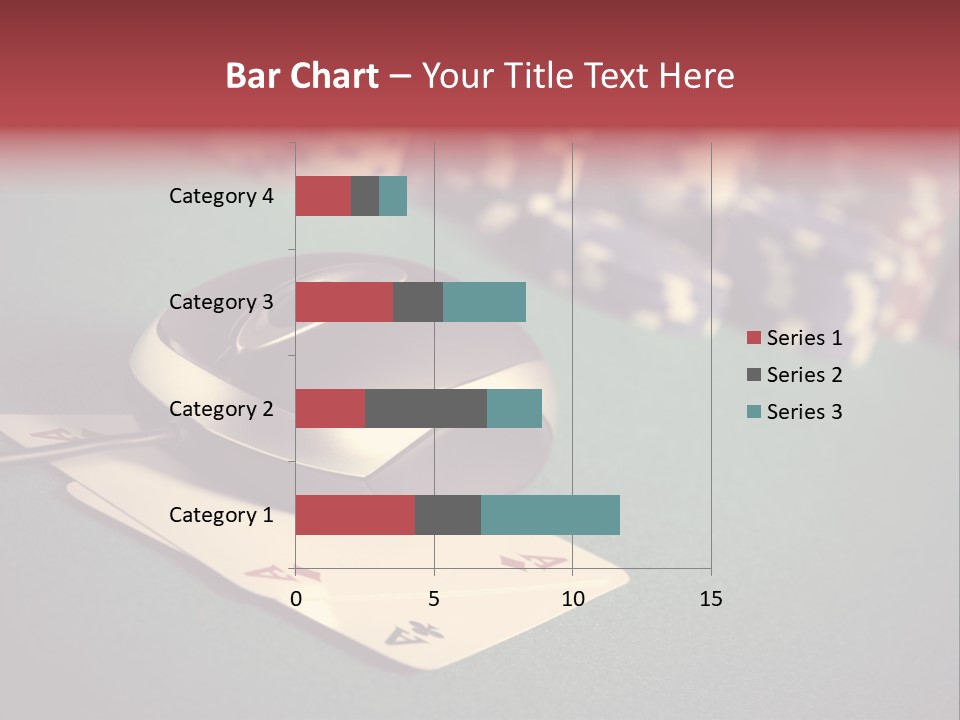 A Computer Mouse Sitting On Top Of A Pile Of Cards PowerPoint Template