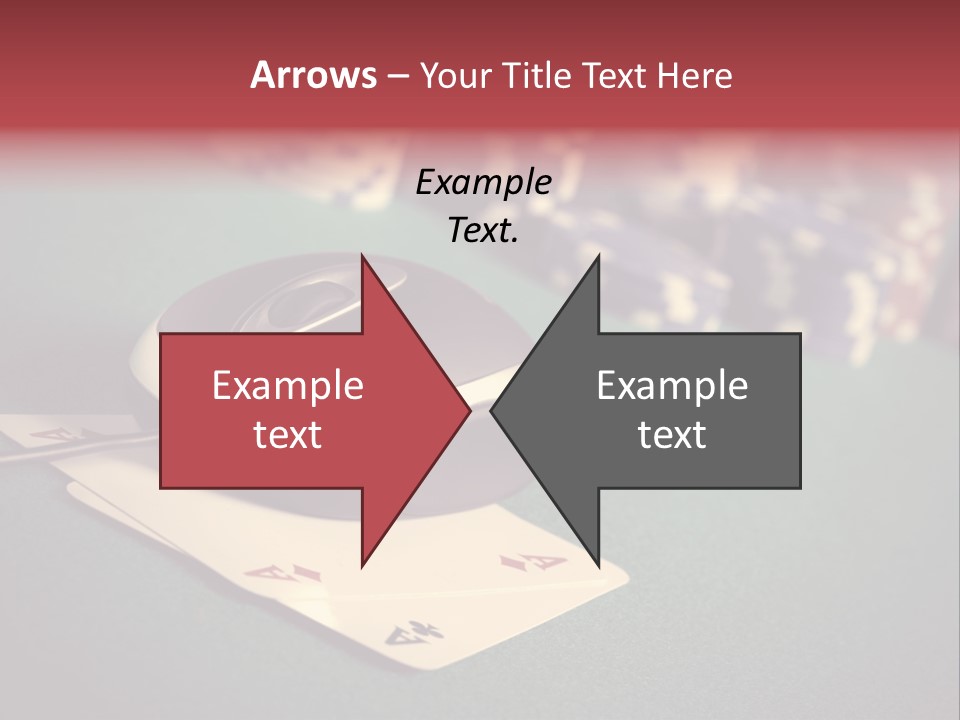 A Computer Mouse Sitting On Top Of A Pile Of Cards PowerPoint Template