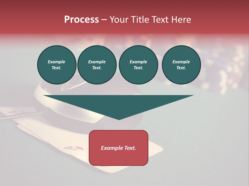 A Computer Mouse Sitting On Top Of A Pile Of Cards PowerPoint Template