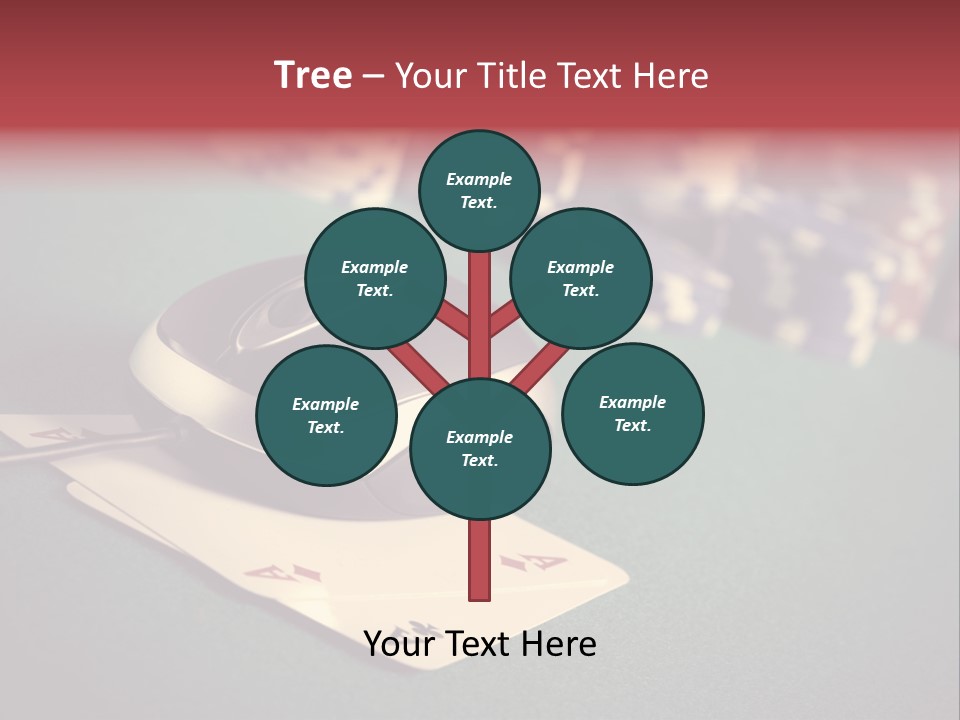 A Computer Mouse Sitting On Top Of A Pile Of Cards PowerPoint Template