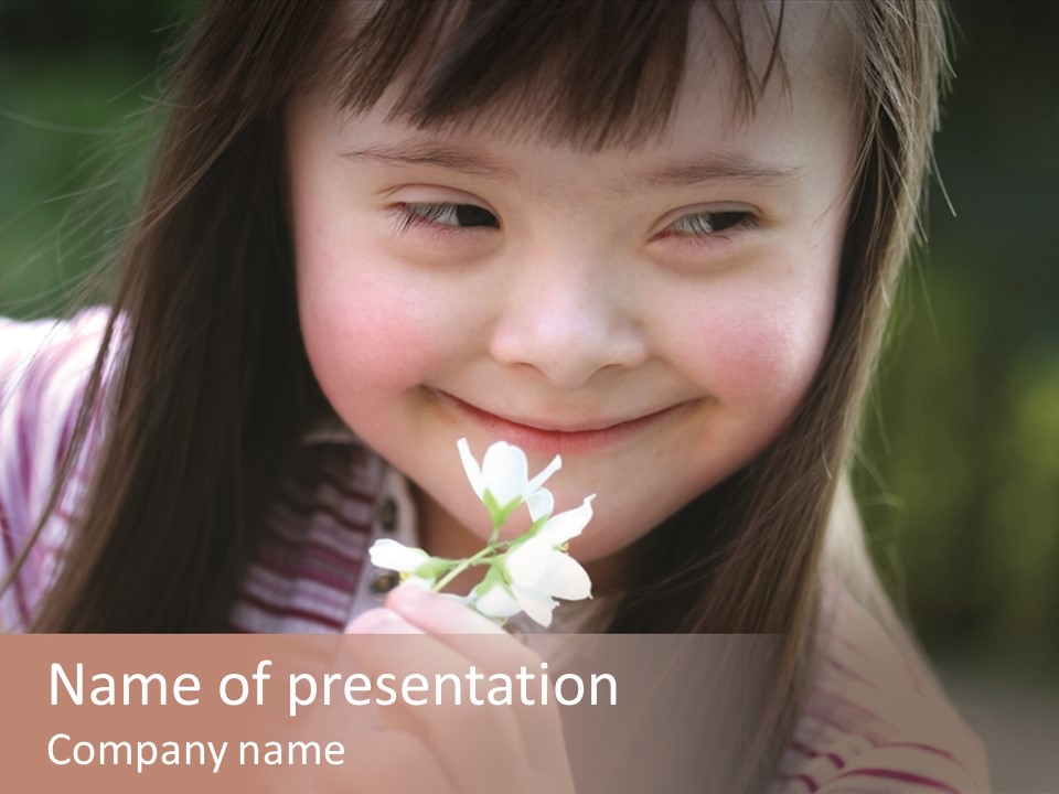 Springtime Preschool Down PowerPoint Template