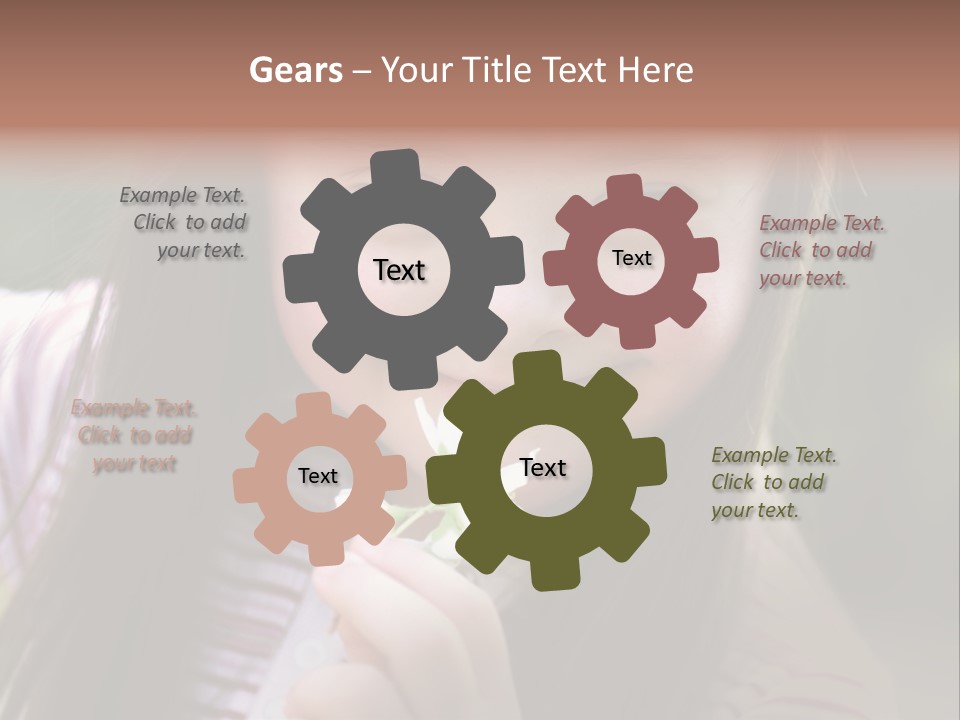 Springtime Preschool Down PowerPoint Template