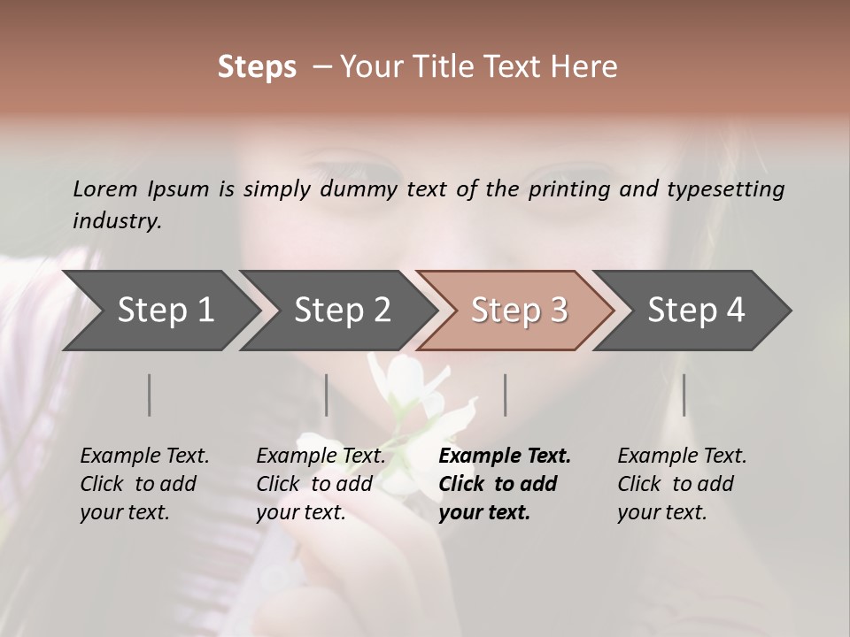 Springtime Preschool Down PowerPoint Template