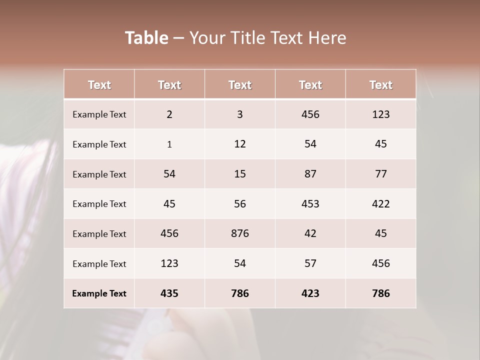 Springtime Preschool Down PowerPoint Template
