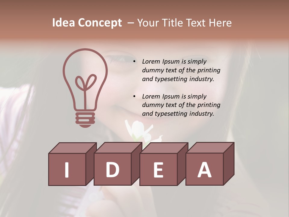 Springtime Preschool Down PowerPoint Template