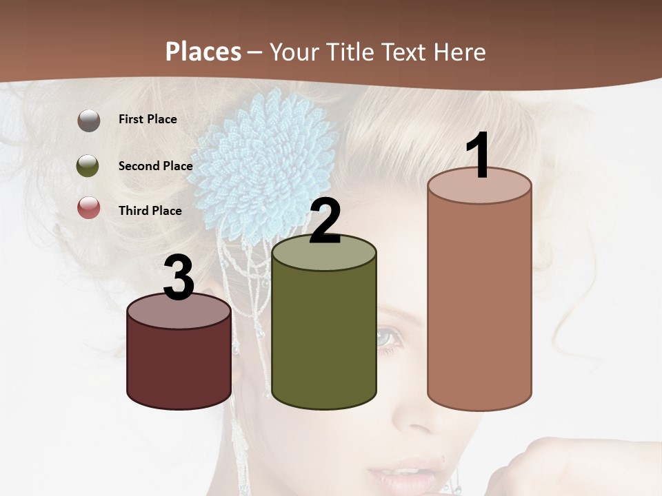 Sexy Earring Hair PowerPoint Template