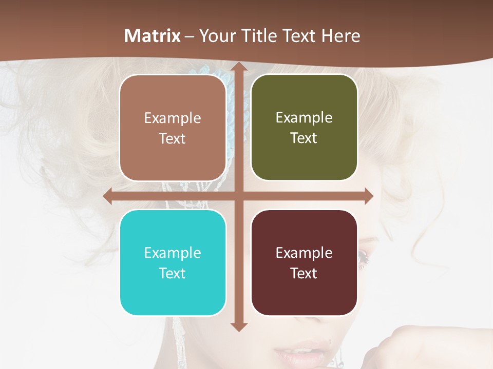 Sexy Earring Hair PowerPoint Template